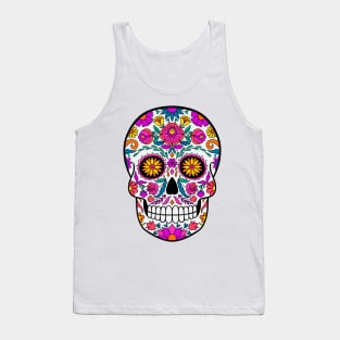 Sugar Skull Art, dia de los muertos Tank Top